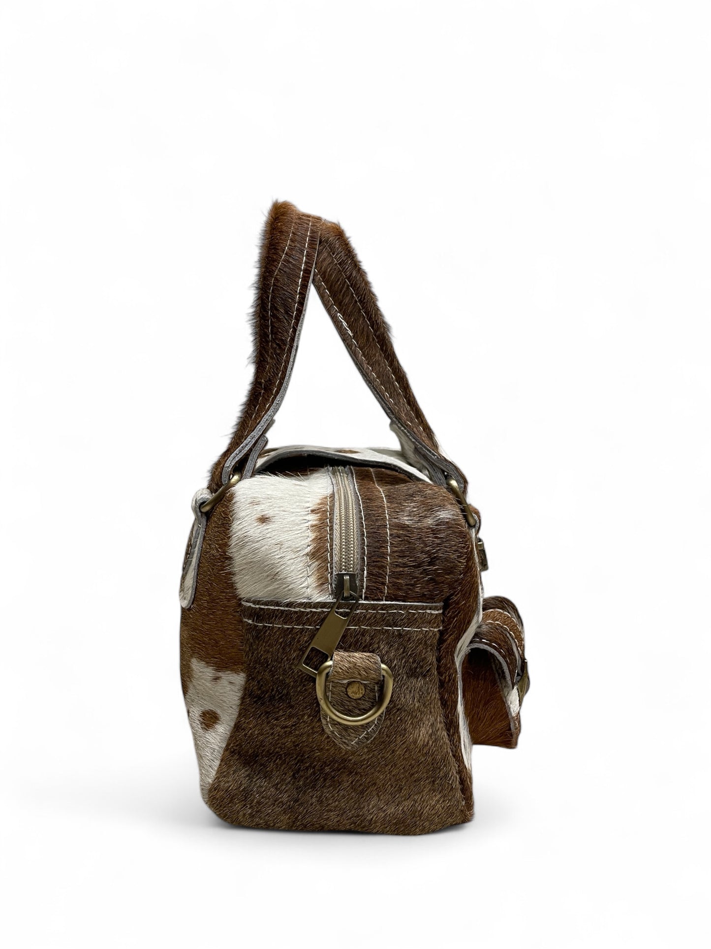 Cappuccino Calf Hair Mini Purse