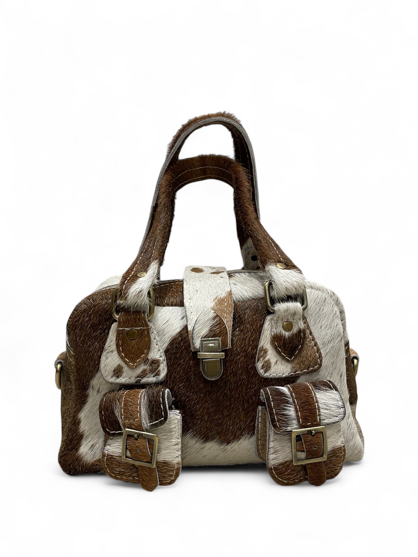 Cappuccino Calf Hair Mini Purse