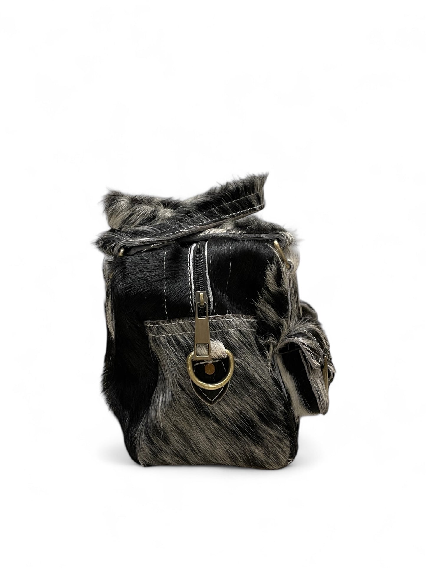 B&W Fluffy Mini Purse