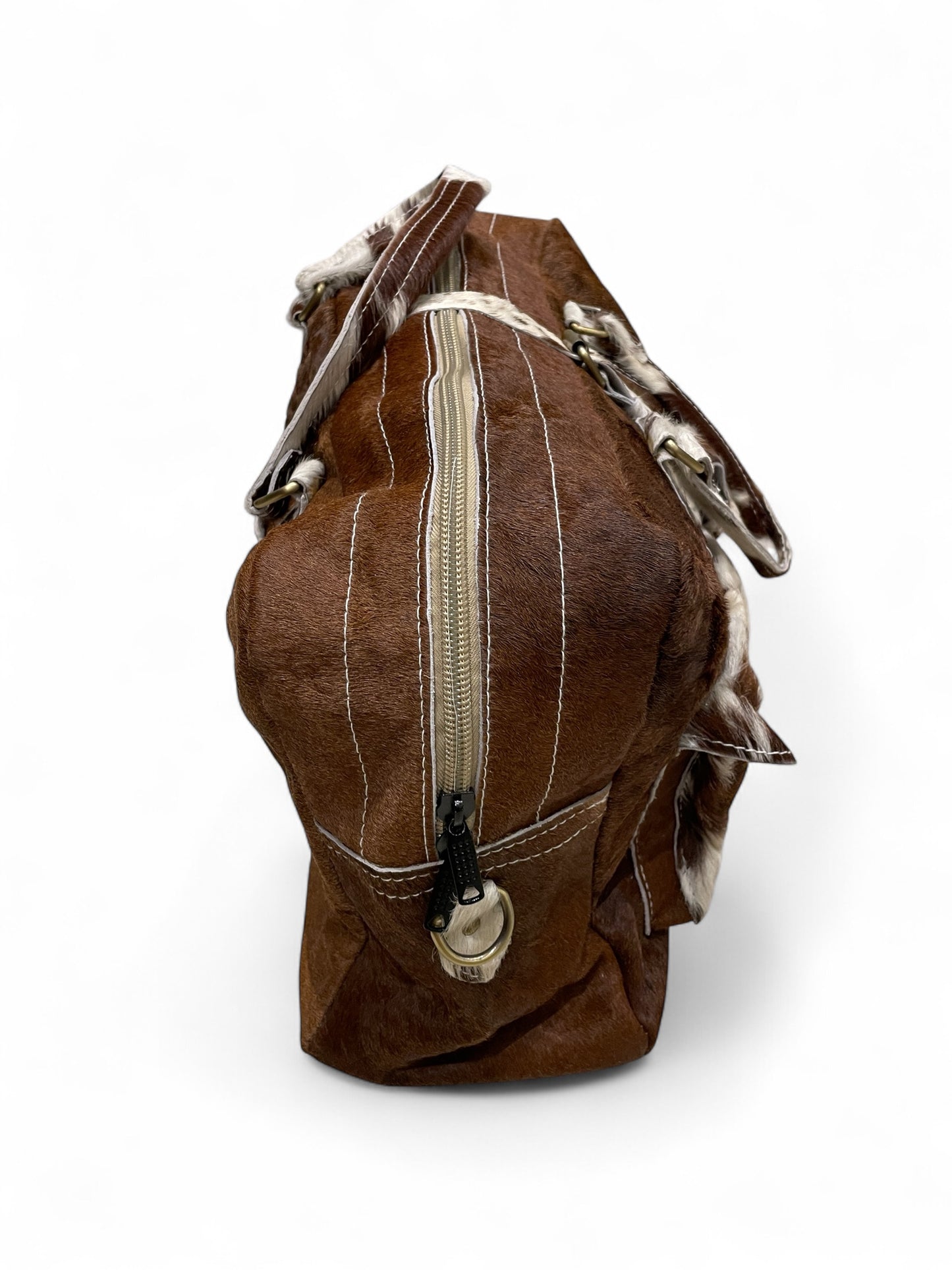 Espresso Calf Hair Duffle