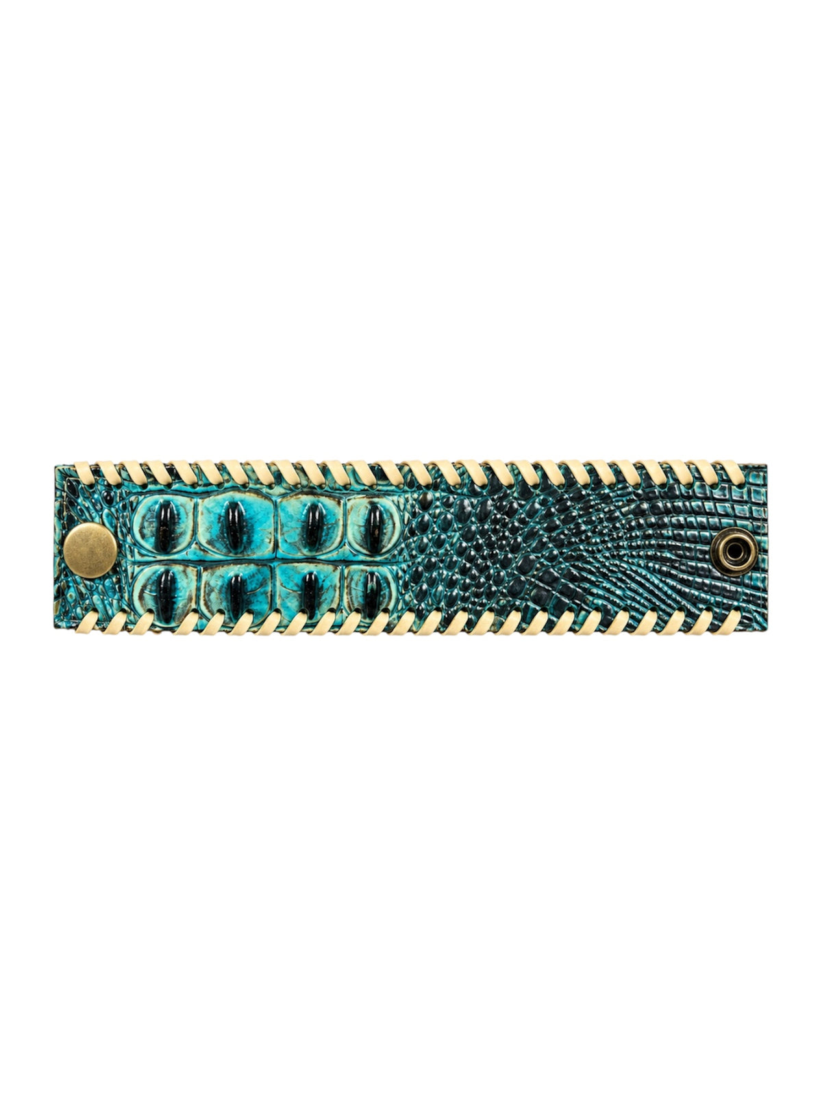 SABERTOOTH WHIPSTITCH CROC CUFF