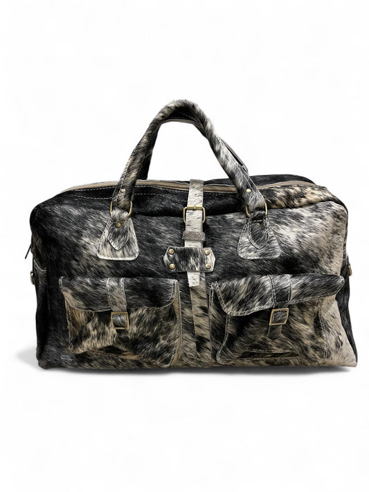 B&W Calf Hair Duffle