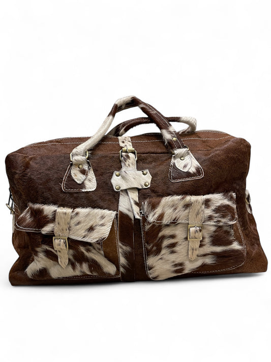 Espresso Calf Hair Duffle