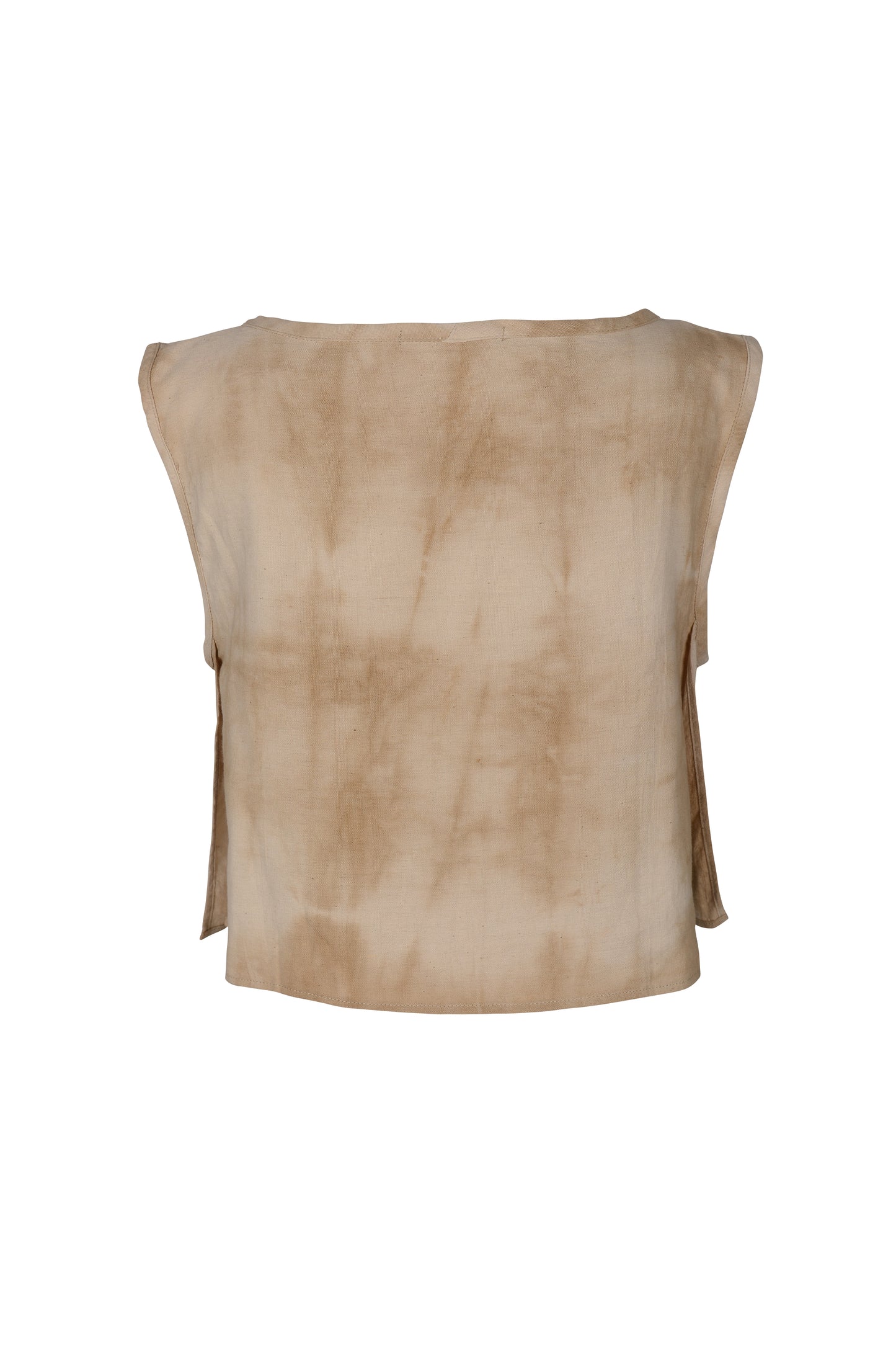 Natural Hand Dyed Side Slit Mini Top