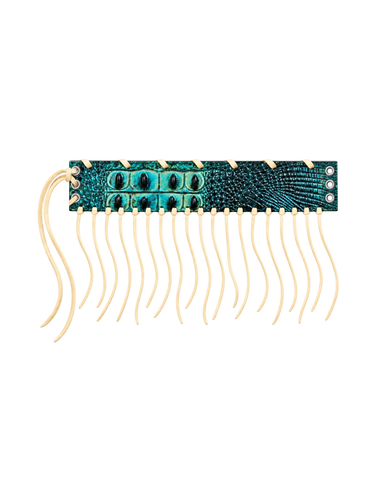 SABERTOOTH FRINGE CROC CHOKER